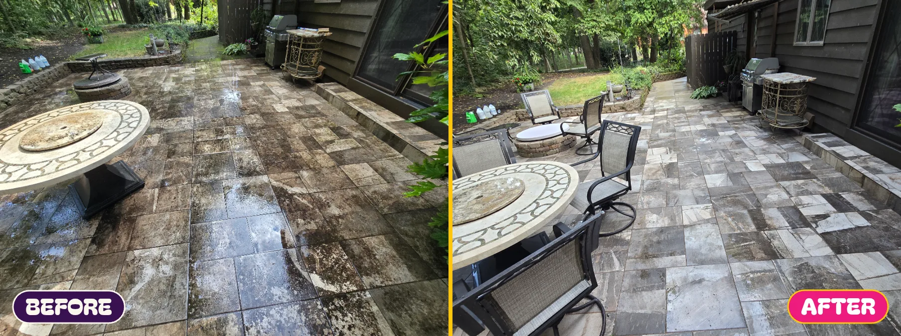 Before and after — Gorgeous patio transformation